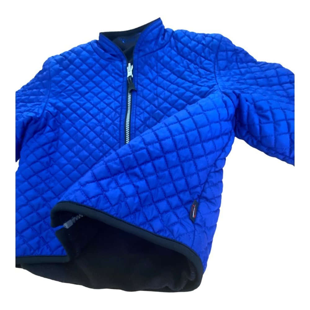 Obermeyer Quilted Puffer Jacket Reversable Size 2T? Vintage Insulated Blue Black - Picture 11 of 13